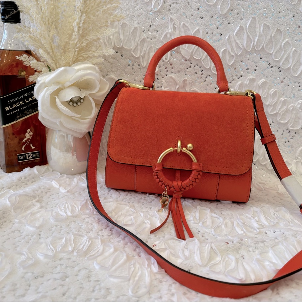 NWT SEE BY CHLOE Joan Hobo bag in Gypsy Orange - Picture 2 of 10